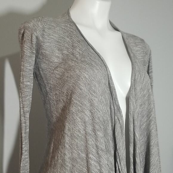 Lola by AFG Heather Grey Openfront Sweater Size small - Picture 2 of 7